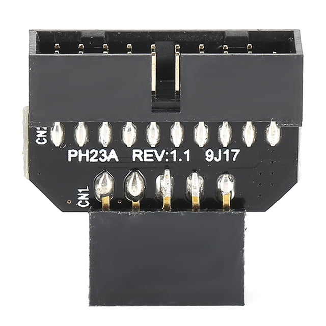 BRILLAR Adaptador de conector enchufable USB 2.0 de 9 pines a USB 3.0 19P de placa base PH23A (PH23A)