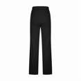 thumbnail image 4 of Womens Straight Casual Pants Plus Size Solid Color Leg Pants Elastic High Waisted Lounge Pants Fall Trousers Long Pants with Pocket, 4 of 6