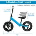 thumbnail image 2 of 12'' Kids Balance Bike Kids No-Pedal Learn To Ride Pre Bike w/ Adjustable Seat, 2 of 7