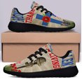thumbnail image 3 of Memorial Day Veteran Day Honor The Fallen Thank The Living Shoes Sneakers Black Size 12, 3 of 7