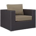 thumbnail image 4 of Modway Canapé de Mobilier de Patio Extérieur Convene, Espresso, 4 of 6