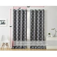 THD Arrow Print Thermal Room Darkening Blackout Energy Efficient Window ...