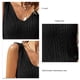 thumbnail image 3 of Sin mangas de cable de punto tanque V escote Color puro Cable de punto tanque camiseta para mujeres citas, 3 of 4