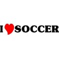 thumbnail image 1 of Do It Yourself Wall Decal Sticker I Love Soccer Living Room Home Decor Size 6x20 inch, 1 of 1