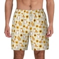 thumbnail image 2 of Picia Shiba Inu Sunflower pattern Mens Swim Trunks with Compression Liner Stretch Beach Shorts Quick Dry with Zipper Pockets No-Chafing Board Shorts-Medium, 2 of 9