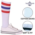 thumbnail image 3 of Yacht & Smith Big And Tall Mens Athletic Cotton Tube Socks, Wholesale Bulk Pack Referee Socks - King Size, by SOCKS’NBULK, 3 of 6