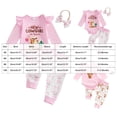 thumbnail image 3 of CAICJ98 3PCS Western Baby Girl Outfit Ruffled Long Sleeve Romper Bow Cow Print Pants Headband Set Cowgirl Clothes,Size 3-6 Months, 3 of 4