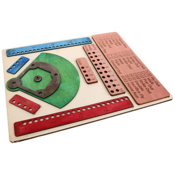 WHAMVOX Family-Friendly Party Baseball Board Game Wood Baseball Game Board Festival Baseball Game Board Wooden Board Game Supplies