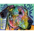 thumbnail image 2 of Dean Russo Collection 24x20 Black Ornate Wood Framed with Double Matting Museum Art Print Titled - Great Dane Luv, 2 of 4