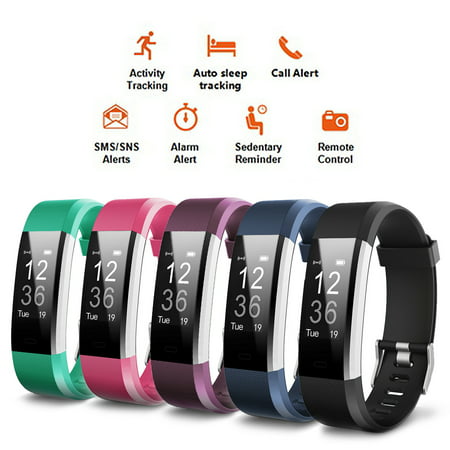 ID115 Plus Smart Watch bluetooth Wristband Smart Bracelet - Your Best Fitness Tracker - Touch Screen Sleep Monitor Passometer Band Alarm Clock Calories (Best Bluetooth Tracker 2019)
