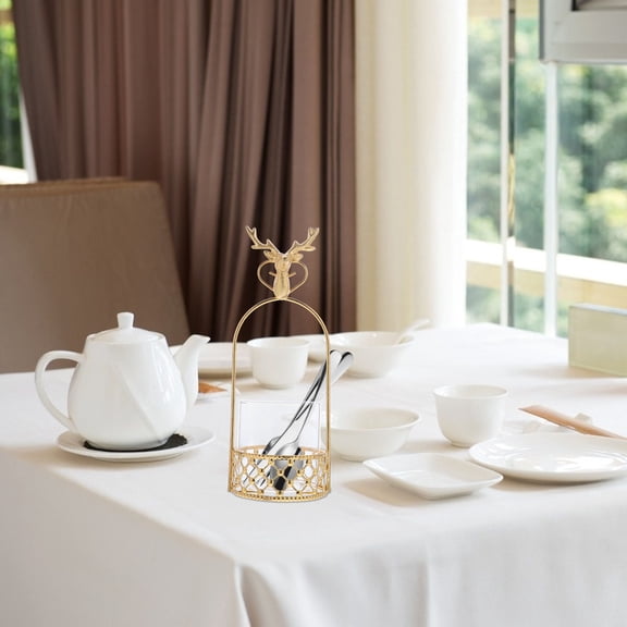 DINHEAROM Centerpiece Table Decorations Elk Shaped 1 Set 10X3.7X3.7In