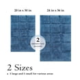thumbnail image 4 of BNM Non-Slip Washable Bath Rug Set, 20" x 30", 24" x 36", Sapphire, 4 of 8