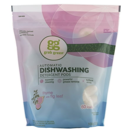 Grab Green Automatic Dishwashing Detergent Pods, Thyme