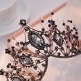thumbnail image 4 of Queen Crown Tiaras y coronas de boda góticas con diamantes de imitación para novia, diadema de cristal hecha a mano, tiara para mujer, boda, Halloween, disfraz de feria, cumpleaños, festival de, 4 of 8