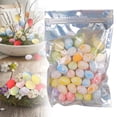 thumbnail image 2 of CoreLiving 50 Pack Mini Foam Easter Eggs, Pastel Speckled Dotted Easter Decorations for Spring Vase Filler, Small Craft Eggs for DIY Easter Egg Garland, Party Supplies for Easter Celebrations, 2 of 9