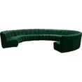 thumbnail image 3 of Meridian Furniture Infinity Green Velvet 10pc. Modular Sectional, 3 of 4