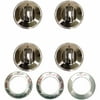 Range Kleen 16-Piece Replacement Knob Kit for 4 Knobs, Gas Ranges, Chrome