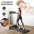 thumbnail image 3 of Spaco 1.0 HP Electric Mobile Power Foldable Treadmill with Operation Display for Home, Foldable Home Fitness Equipment for Walking & Running , Cardio Exercise Machine, Preset and Adjustable Programs, 3 of 8