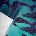 thumbnail image 4 of Window Valance for Kitchen,Underwater Ocean Whale Polka Dot Rod Pocket Curtain Valances Short Curtains Drapes Panel,Watercolor Marine Life Window Treatment Topper for Living Room Bathroom Bedroom, 4 of 9