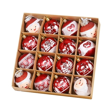 

Decorative Christmas Tree Pendants 16pcs/box Christmas Tree Decor Christmas Tree Decorations Household