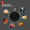 thumbnail image 5 of GASLAND 21 in 2 Elements Radiant Electric Cooktop with 9 Heating Levels, Smooth Surface, 240V, 5 of 10