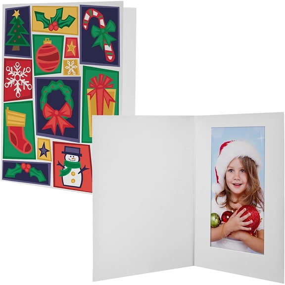 Neil Enterprises Inc. Christmas Cheer 4x6 Photo Folders - Pack of 100