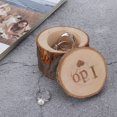 thumbnail image 4 of Elegante estuche para guardar joyas y anillos de boda hechos a mano para su día especial, 4 of 8