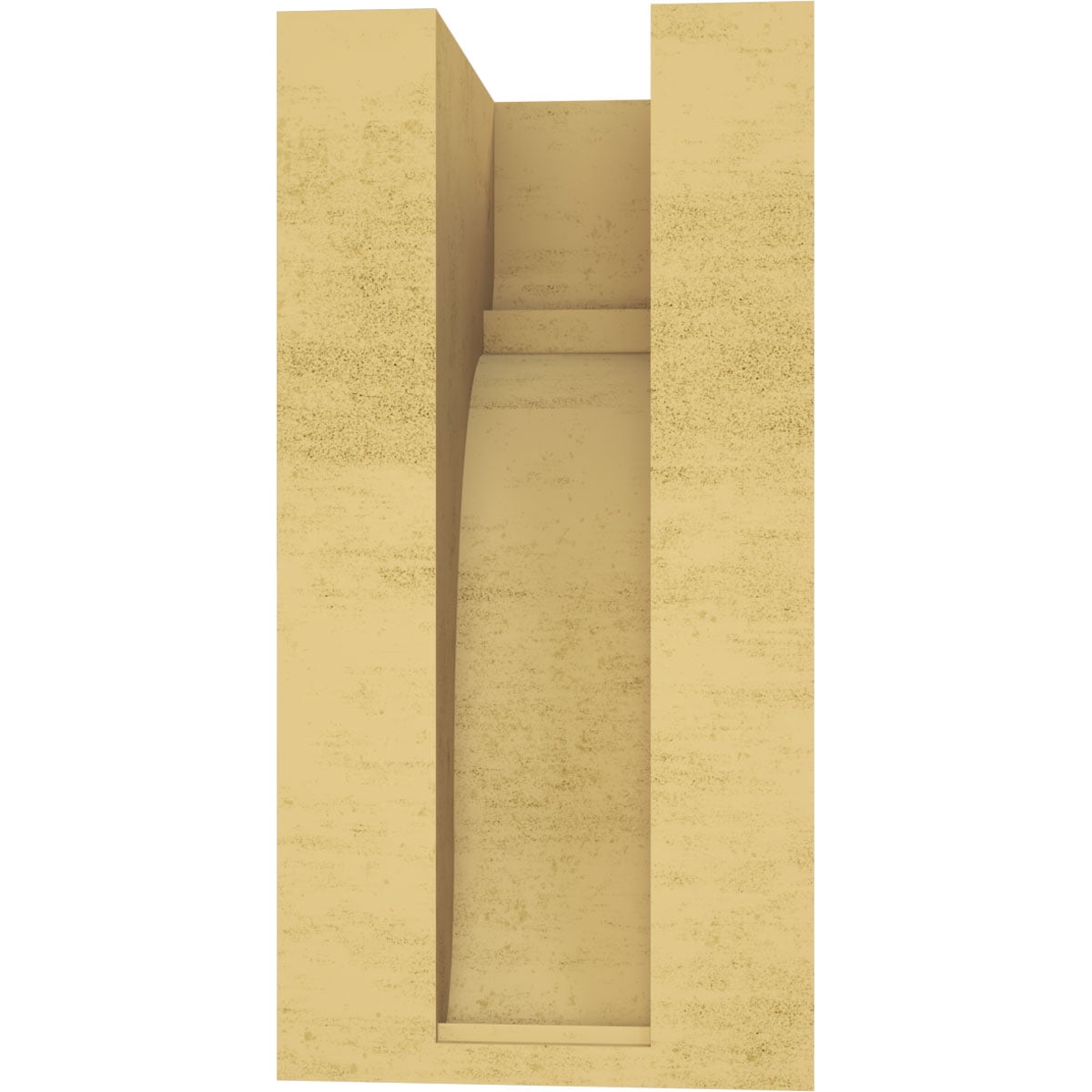 5"W x 5"D x 10"H Wide Bryant Rough Cedar Woodgrain TimberThane Corbel, Primed Tan
