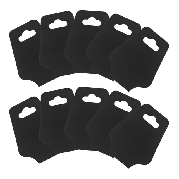 WHAMVOX 400Ud Tarjetas Negras De Papel Kraft Para Exhibir Collares Y Pulseras Con Adhesivo