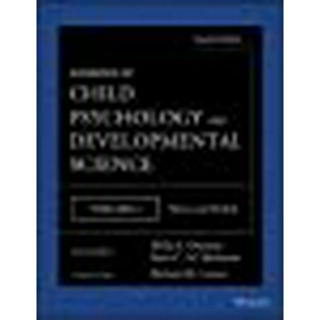 Manuel de Psychologie de l'Enfant et de la Science du Développement, Théorie et Méthode (Volume 1)