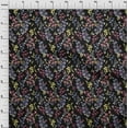 thumbnail image 4 of oneOone Polyester Spandex Black Fabric Floral Fabric For Sewing Printed Craft Fabric By The Yard 56 Inch Wide, 4 of 4