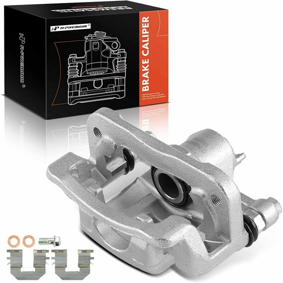A-Premium Disc Brake Caliper with Bracket Compatible with Kia Soul Hatchback 2010-2013 Rear Passenger Side