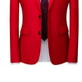 thumbnail image 6 of Horkkom Mens Suits Classic Fit 2 Piece Button Blazer Jackets Slim Fit Suit Pants Wedding Business Prom Suits, 6 of 6