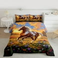 thumbnail image 2 of Homewish Farm Animal Horse Bedding Comforter Set,Colorful Daisy Flower Twin Comforter Sets,Rustic Farmhouse Cabin Bedding Set For Boys Kids,Luxury Bedroom Decor Reversible,2 Pieces, 2 of 8