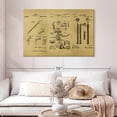 thumbnail image 2 of Elephant Stock Dental Clinic Tools Wall Art - Horizontal Canvas Wall Art - Living Room Wall Decor - Patent Canvas - Black And Green Decor - 48" x 32", 2 of 8