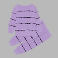 thumbnail image 5 of ZTKWD Toddler Kids Girls Boys Soft Comfy Tencel Solid Stripe Indoorwear 2pcs Set 6M-12Y, 5 of 5