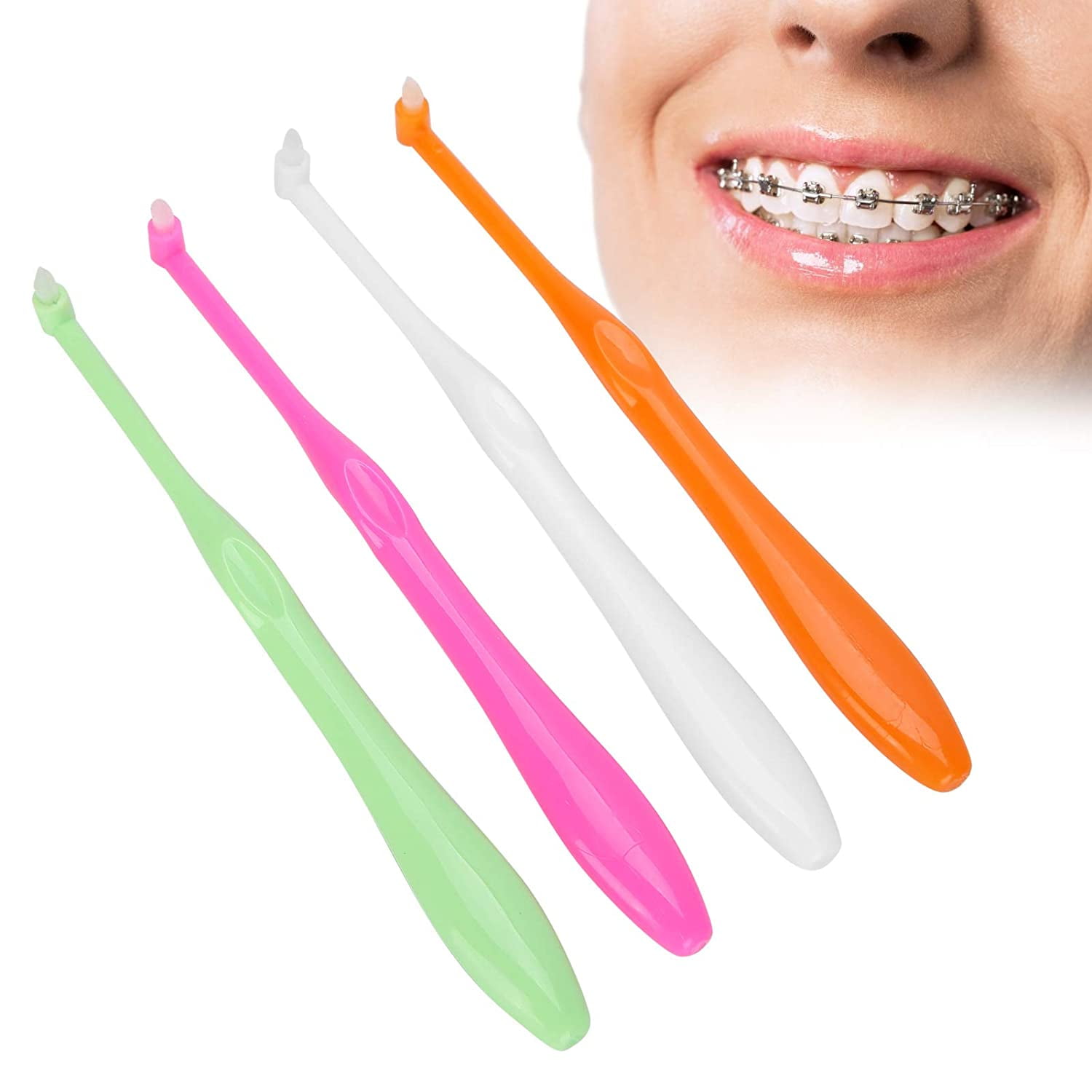 Orthodontic Dental Toothbrush, Small Head, Soft Floss Interdental