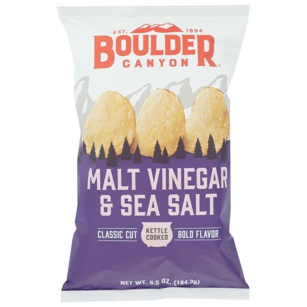 Boulder Canyon Natural Foods Malt Vinegar & Sea Salt Kettle Cooked