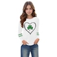 thumbnail image 4 of Blusas y camisas de manga larga con cuello redondo, moda del Día de San Patricio, blusa informal con estampado bonito de manga larga para niños y niñas., 4 of 5