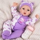 thumbnail image 1 of Muñeca Reborn Aori Relike Girl de 18 pulgadas con ropa morada, 1 of 8