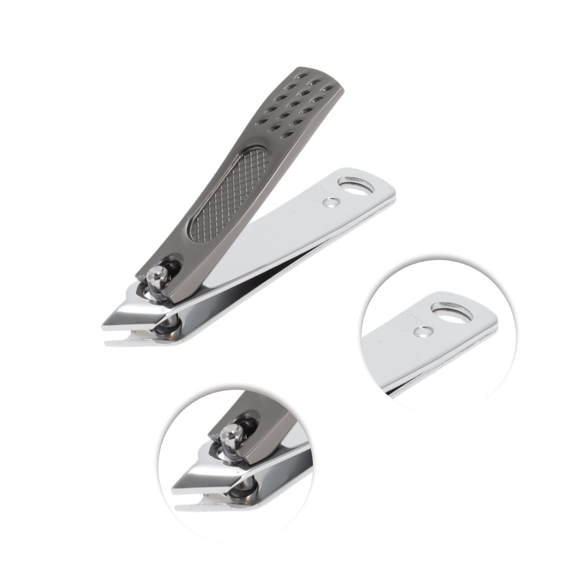 Unique Bargains 3pcs Nail Clippers Set with Ergonomic Design 3.15"