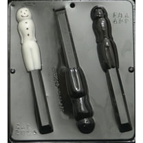2064 Mr. Snowman Pretzel Pop Lollipop Chocolate Candy Mold