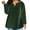 Army Green womens tops 01, variant on Womens Tops Dressy Casual Plus Size Tops for Women Trendy Solid Pocket V Neck Long Sleeve Tunic Shirts Winter Fall Breathable Loose Comfy Pullover Blouses
