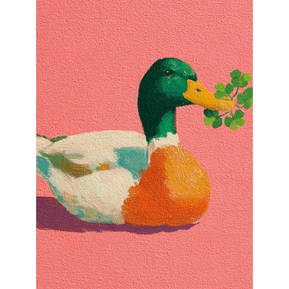 DIY Paint by Numbers Kit for Adults - Duck Feast on Canvas 40x50 cm with Brush and Acrylic Paints Home Decor