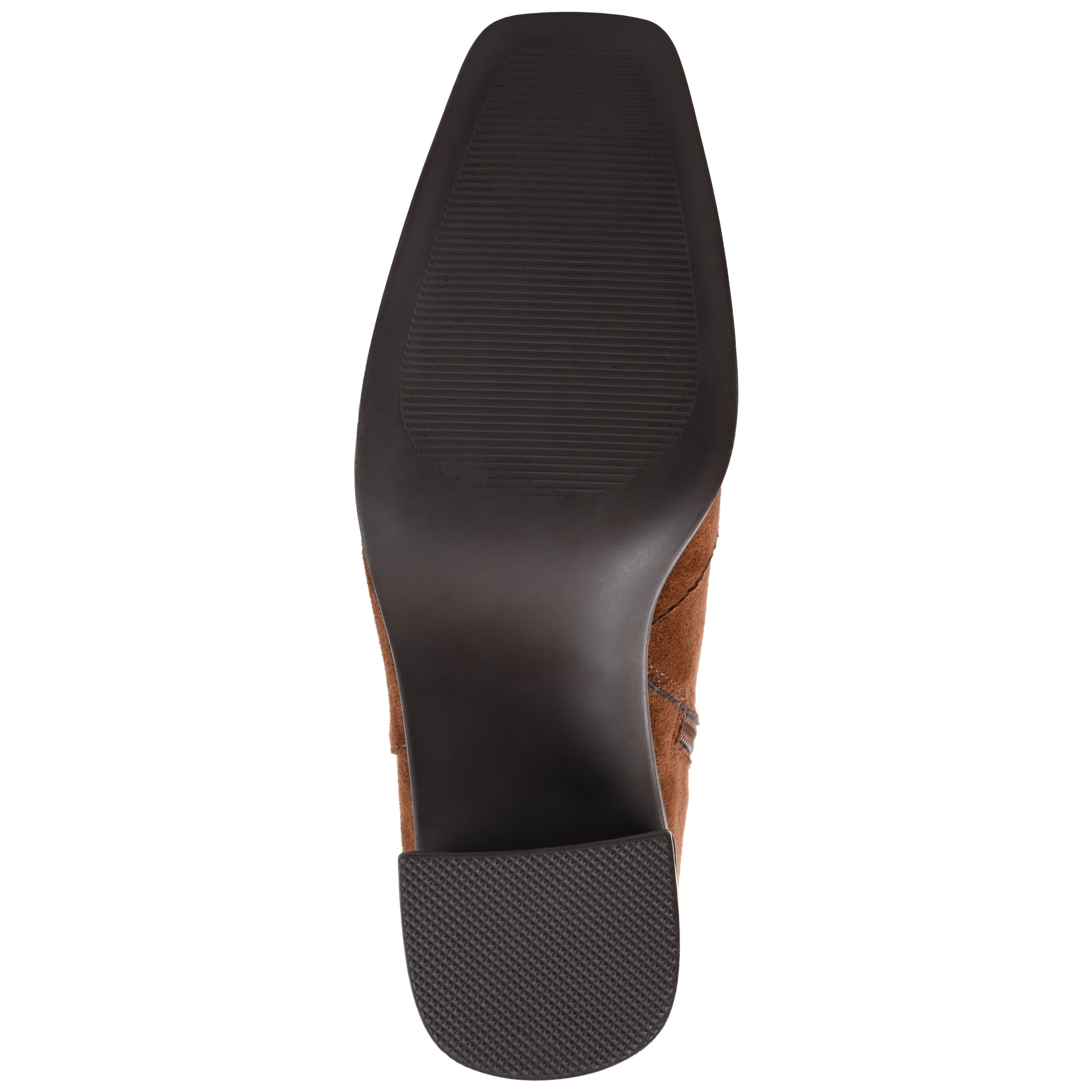 Journee Womens Sloann Inside Zip Stacked Heel Booties