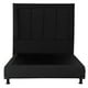 thumbnail image 2 of Box Base Cama Matrimonial + Cabecera Davos Negro Dicasa  Belu, 2 of 8