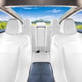 thumbnail image 3 of For 2017-2024 Tesla Model 3 FH Group Faux Leather Custom Fit Car Seat Covers   Solid White - Full Set, 3 of 8