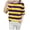 M851 Purple, variant on Tfken Women Tshirts For Summer Stripe Half Sleeve Crew Neck Tops Trendy Daily Wear Female Soft Shirts Green