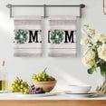 thumbnail image 2 of Eucalyptus Leaves Kitchen Towels Set of 3, Rustic Botanical Plants Text Wood Grain Soft Microfiber Dish Towels, Absorbent Washable Dishcloths for Kitchen Cleaning, Drying Dishes, 18x28 Inches, 2 of 9