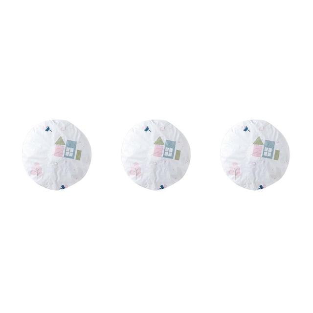 Advancent Cubierta de ventilador eléctrico a prueba de polvo, a prueba de humedad, cubiertas elásticas redondas de dibujos animados para casa verde 3piezas